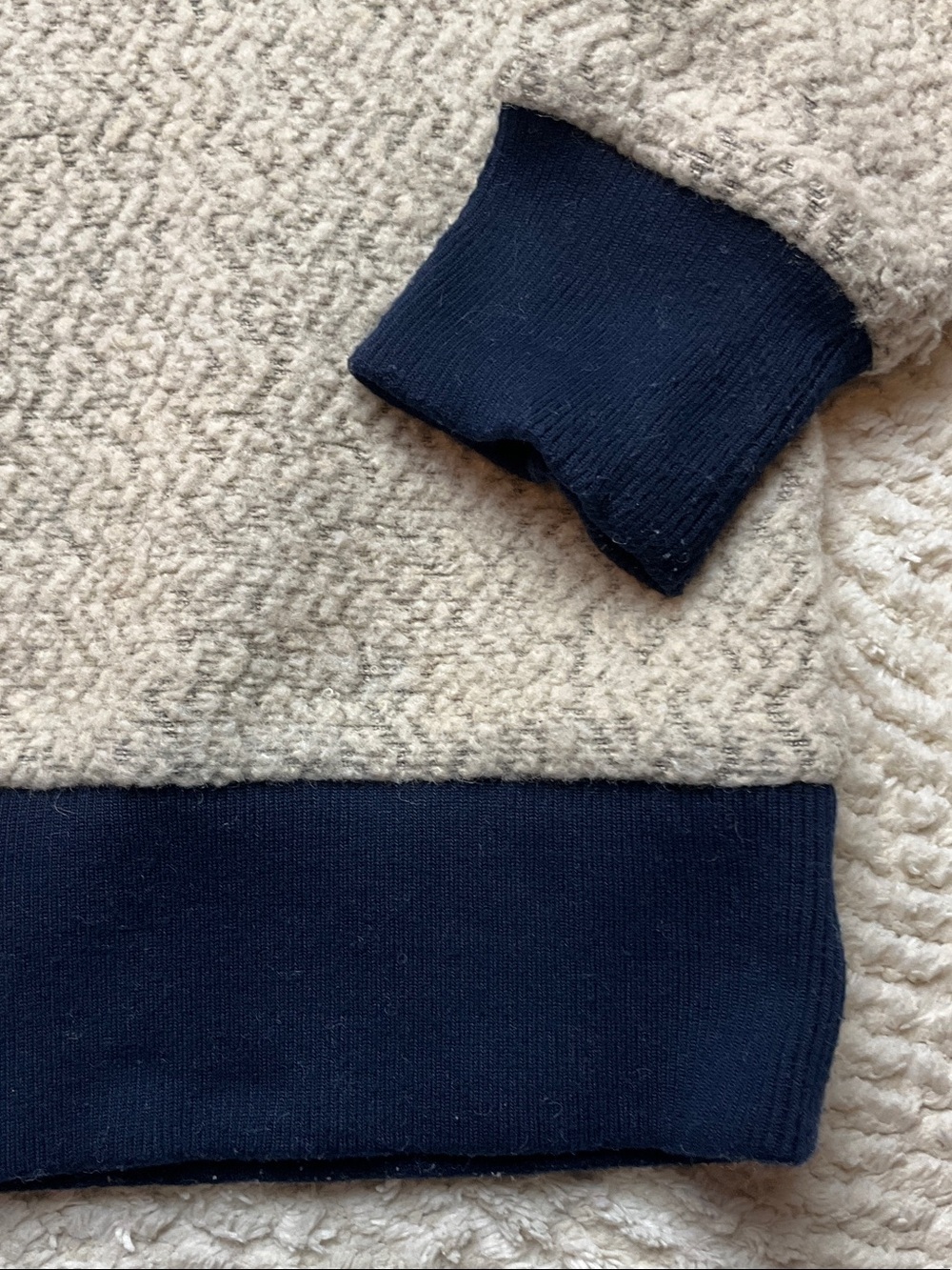 Patagonia W's Woolyester Fleece Pullover Oatmeal Heather Color Size Small - Picture 4 of 16